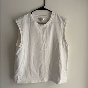 Banana Republic White Sleeveless Top